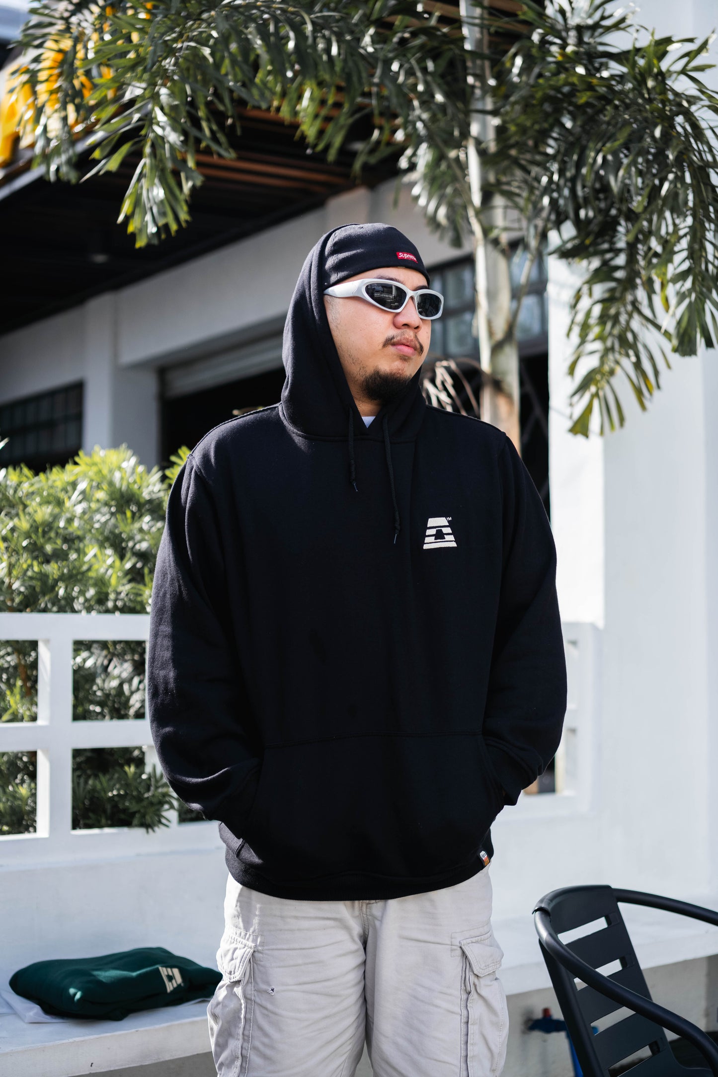 AGRSV ESSENTIAL LOGO PULLOVER HOODIE - EMBROIDERED