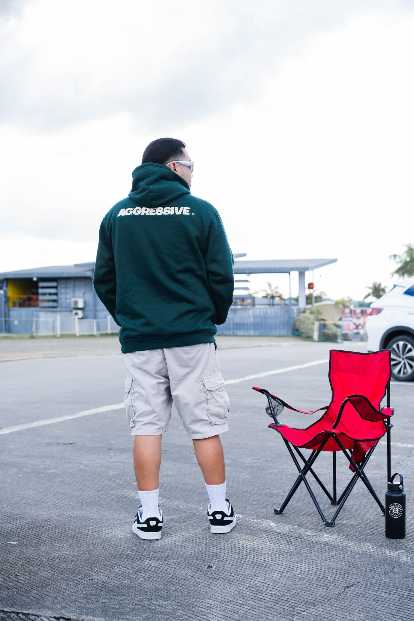 AGRSV ESSENTIAL LOGO PULLOVER HOODIE - EMBROIDERED