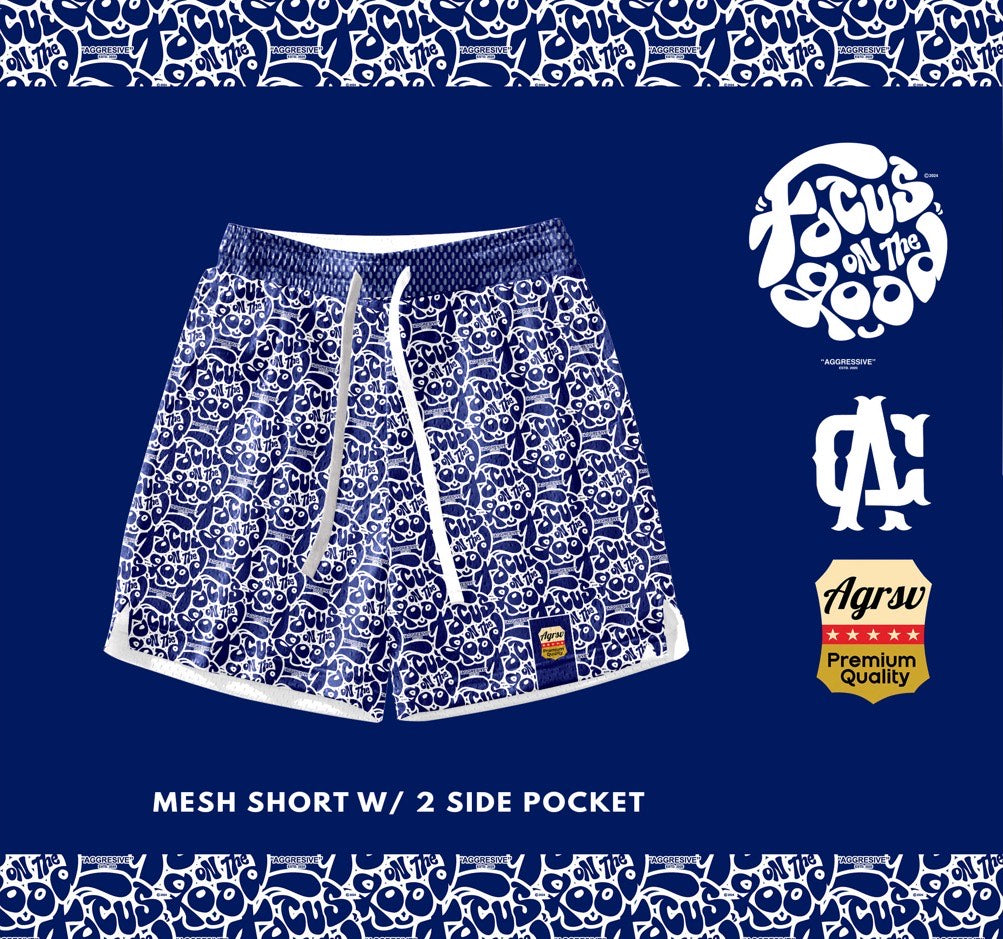 Mesh Short Blue