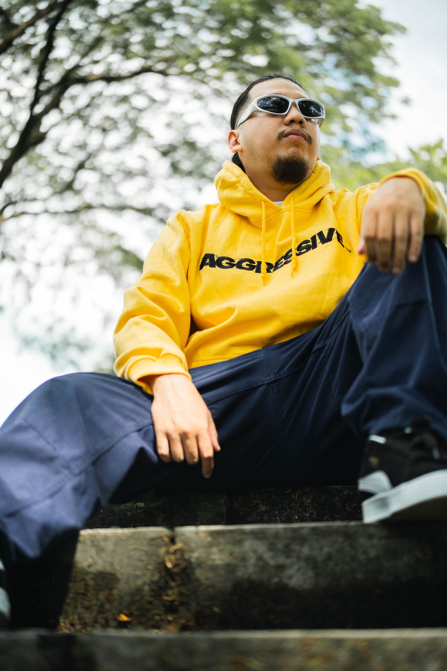 AGRSV ESSENTIAL LOGO PULLOVER HOODIE -  EMBROIDERED