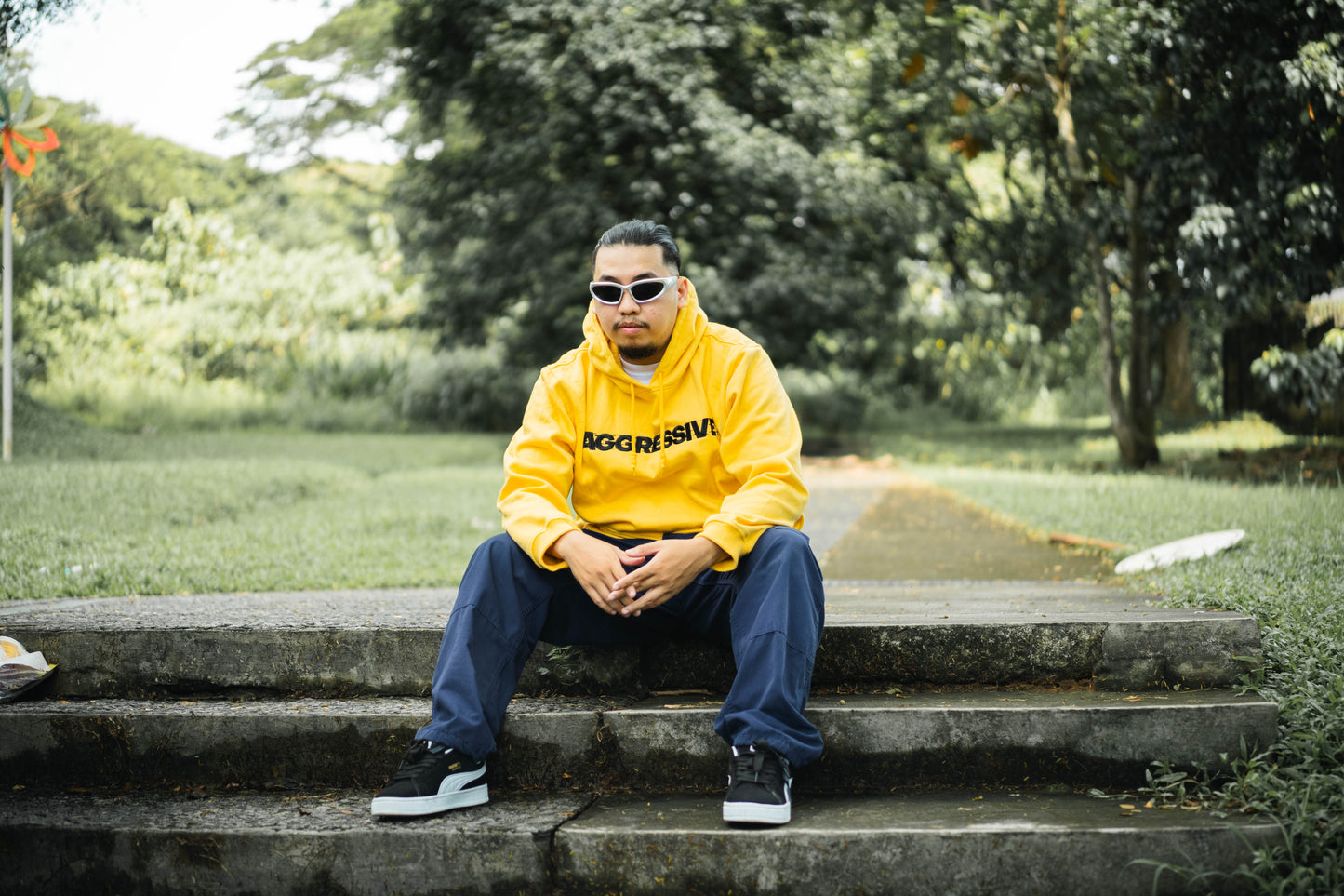 AGRSV ESSENTIAL LOGO PULLOVER HOODIE -  EMBROIDERED