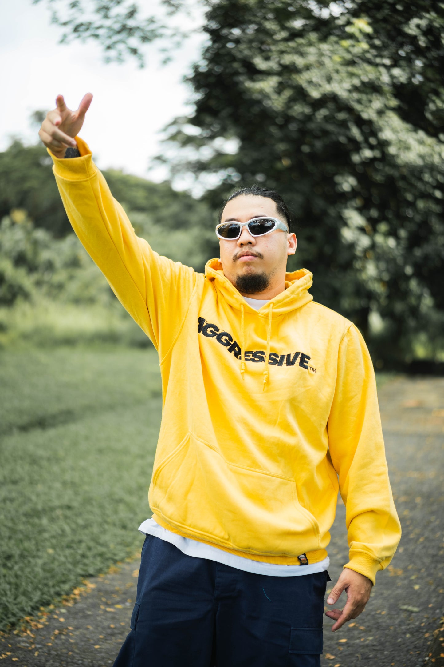 AGRSV ESSENTIAL LOGO PULLOVER HOODIE -  EMBROIDERED