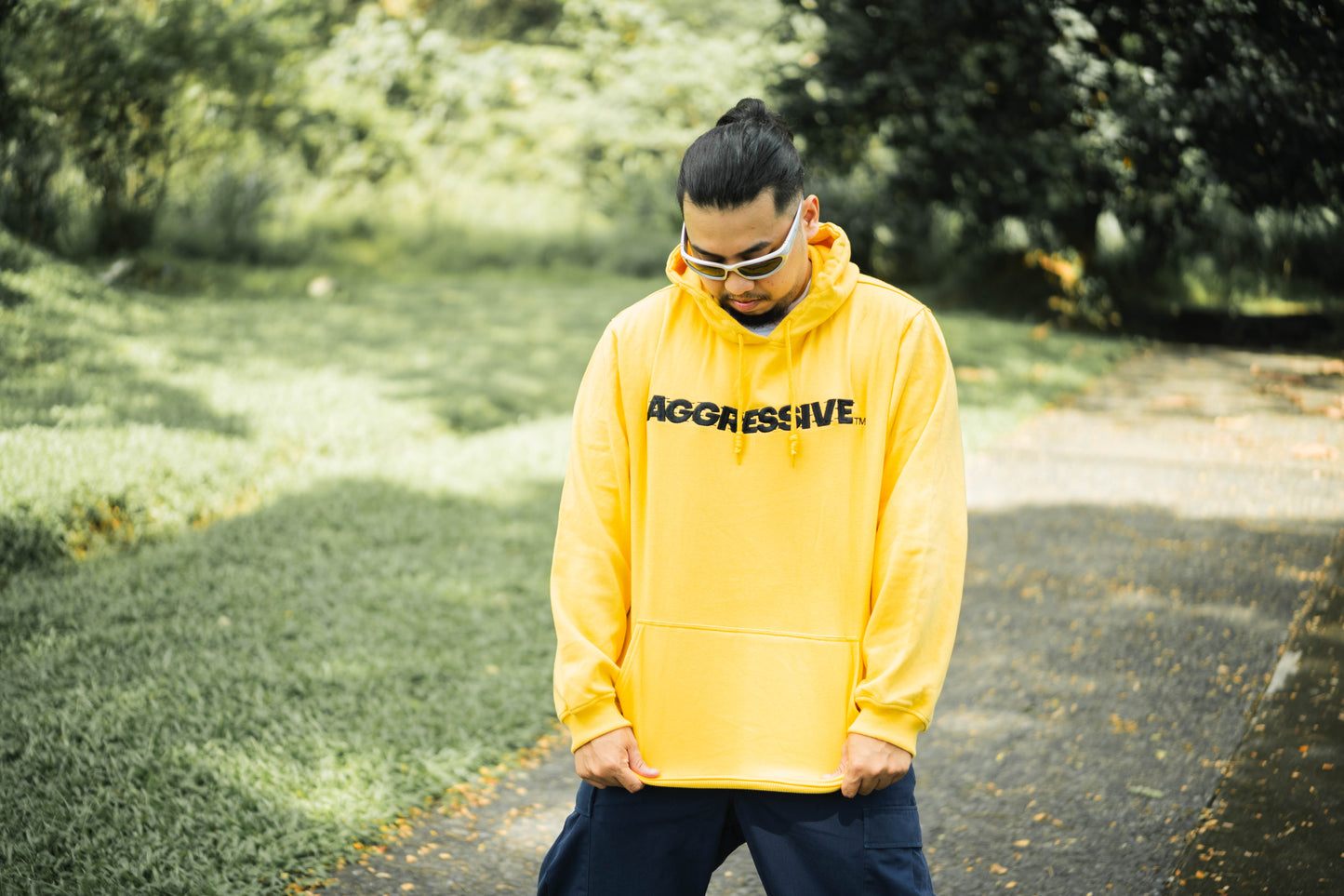 AGRSV ESSENTIAL LOGO PULLOVER HOODIE -  EMBROIDERED