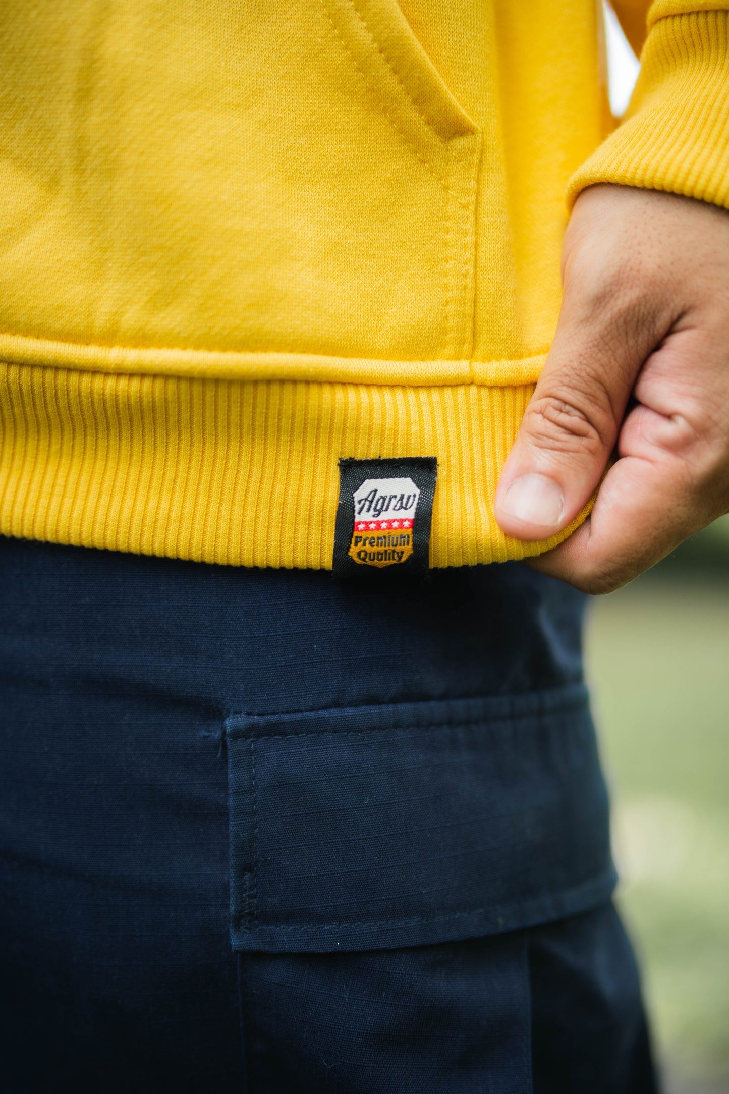 AGRSV ESSENTIAL LOGO PULLOVER HOODIE -  EMBROIDERED