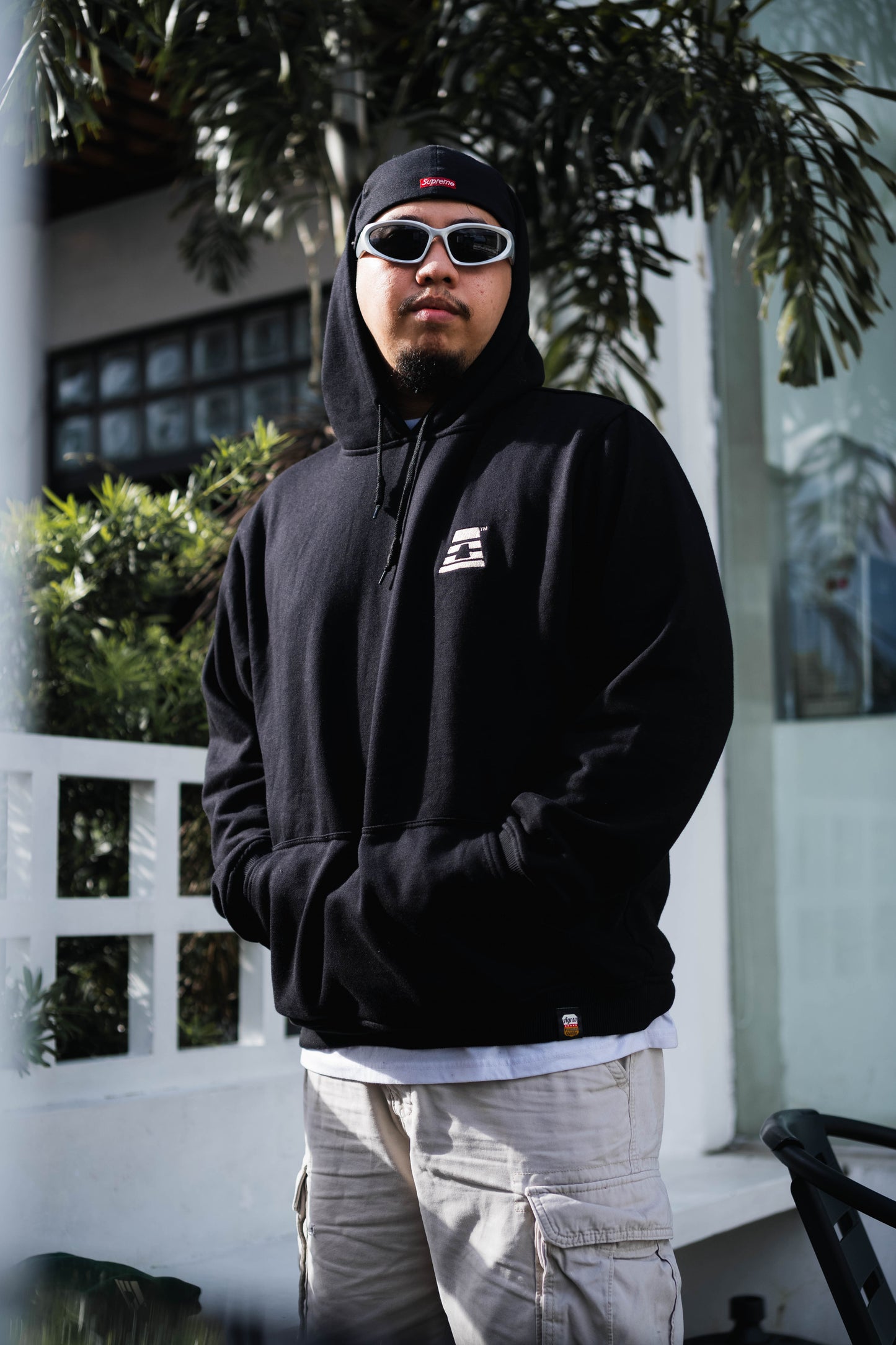 AGRSV ESSENTIAL LOGO PULLOVER HOODIE - EMBROIDERED