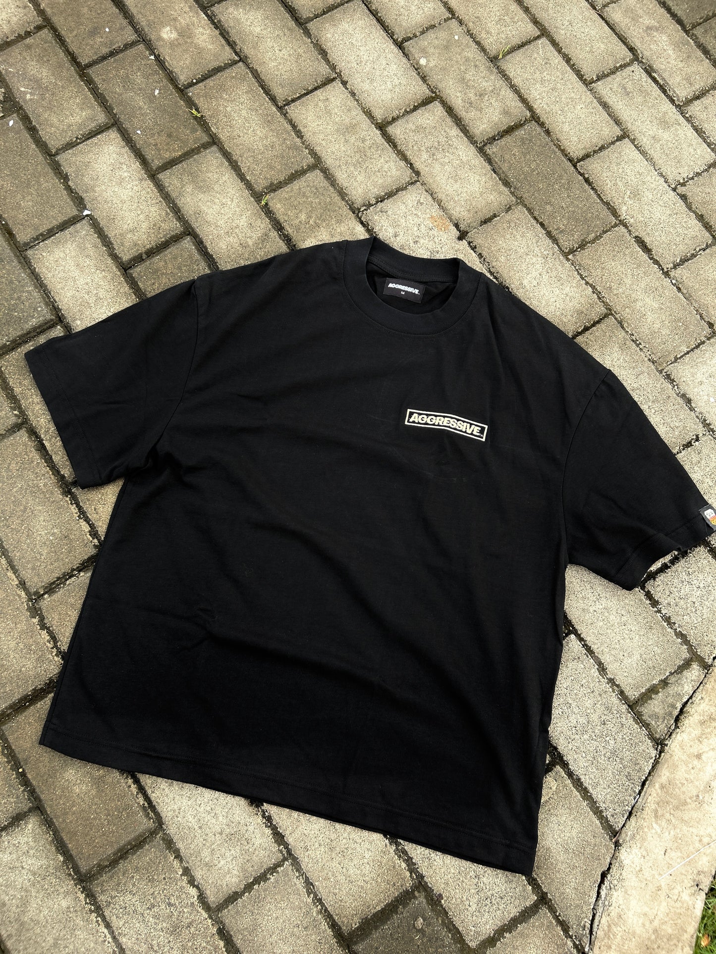 AGGRESSIVE EMBROIDERY LOGO - OVERSIZED