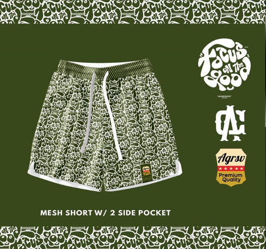 Mesh Short Army Green