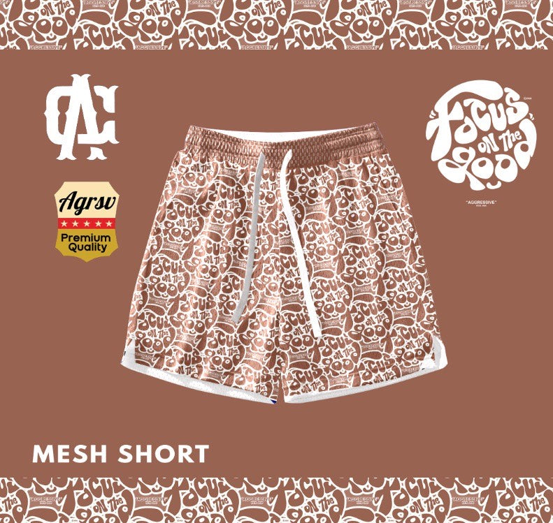 Mesh Short Choco Brown